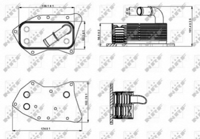 WILMINK GROUP wg1720082 -  масляный радиатор, двигательное масло